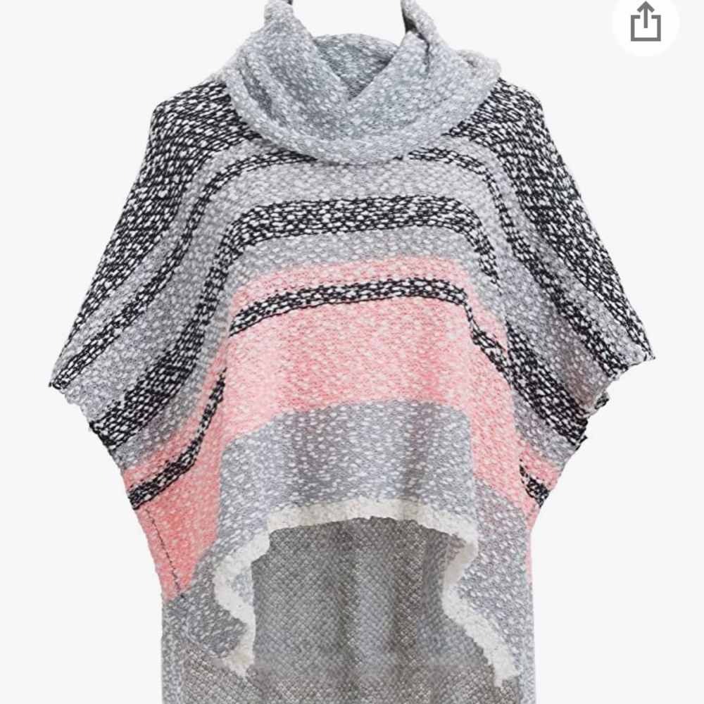 NWOT Women’s sweater. Size L pink and gray